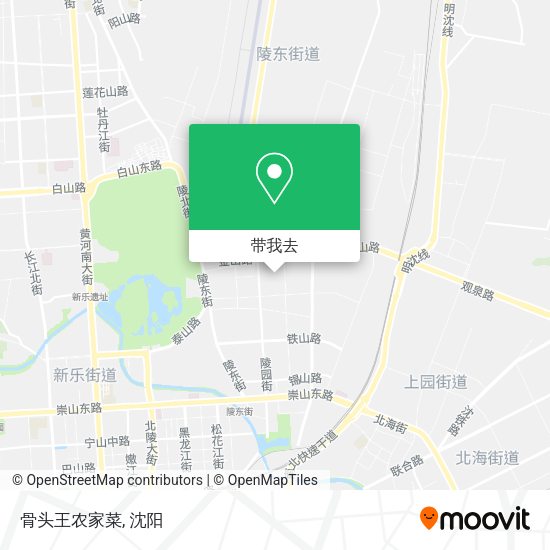 骨头王农家菜地图