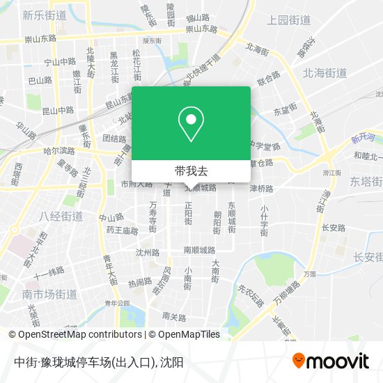 中街·豫珑城停车场(出入口)地图