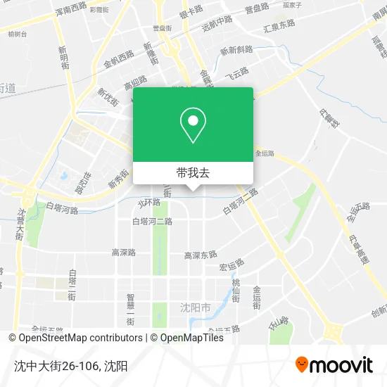 沈中大街26-106地图