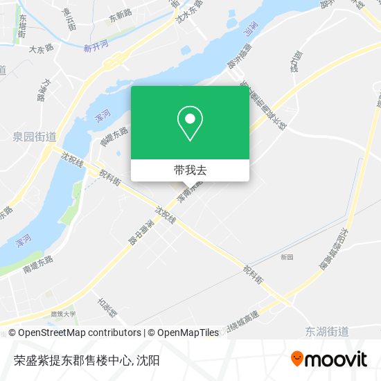 荣盛紫提东郡售楼中心地图