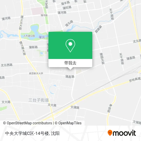 中央大学城C区-14号楼地图