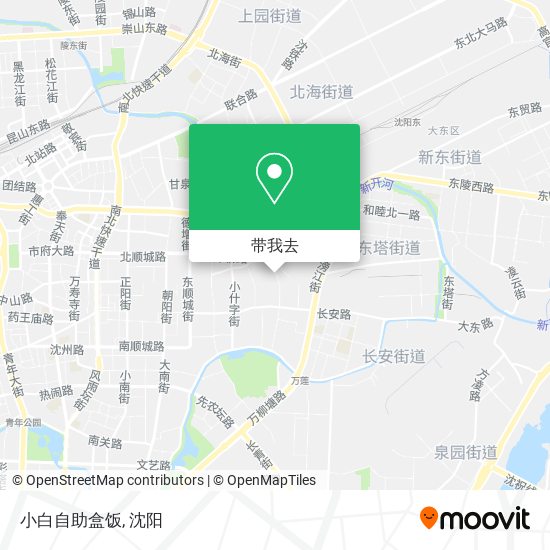 小白自助盒饭地图