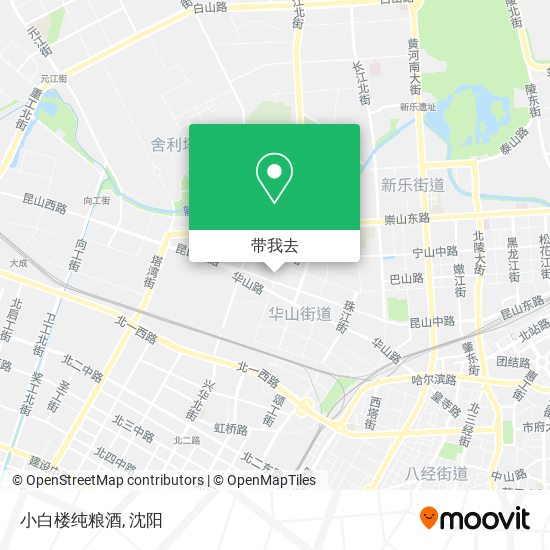 小白楼纯粮酒地图