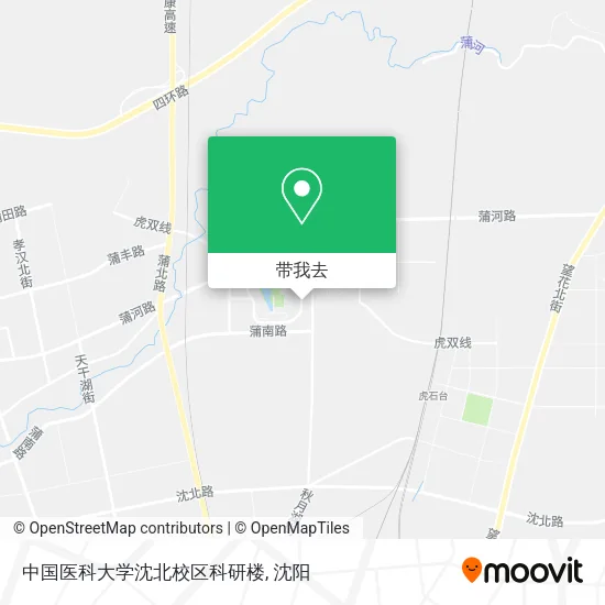 中国医科大学沈北校区科研楼地图