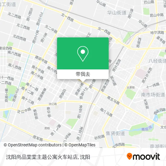 沈阳尚品棠棠主题公寓火车站店地图