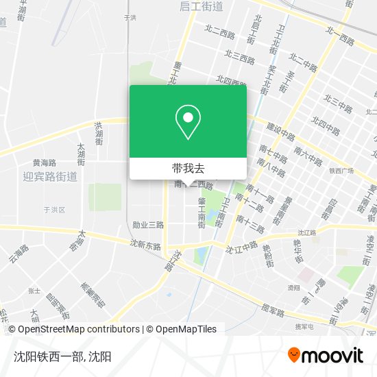 沈阳铁西一部地图