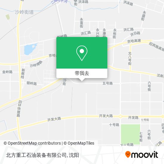 北方重工石油装备有限公司地图