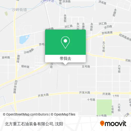 北方重工石油装备有限公司地图