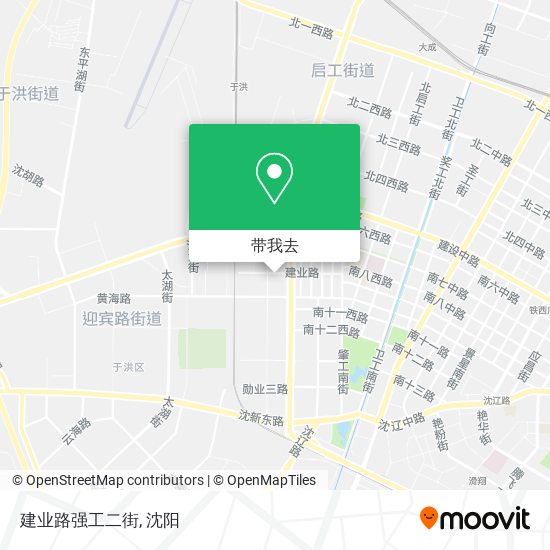 建业路强工二街地图