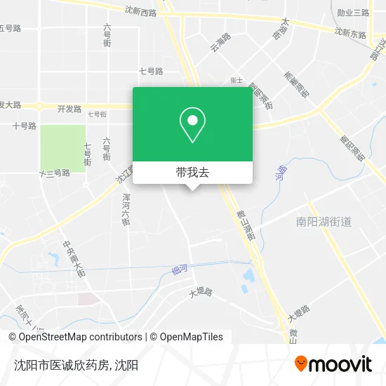 沈阳市医诚欣药房地图