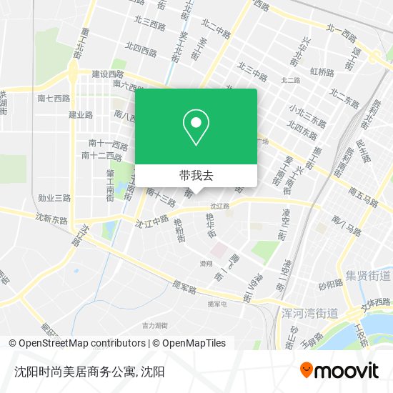 沈阳时尚美居商务公寓地图