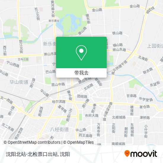 沈阳北站-北检票口出站地图