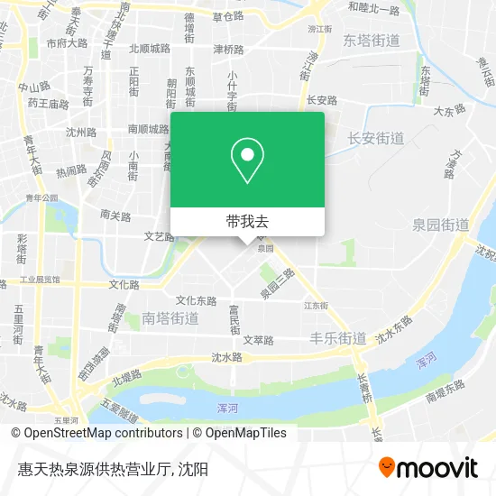 惠天热泉源供热营业厅地图