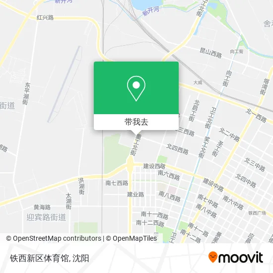 铁西新区体育馆地图