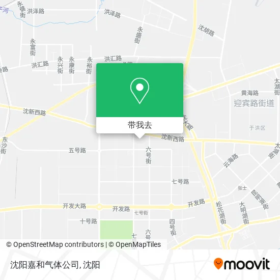 沈阳嘉和气体公司地图