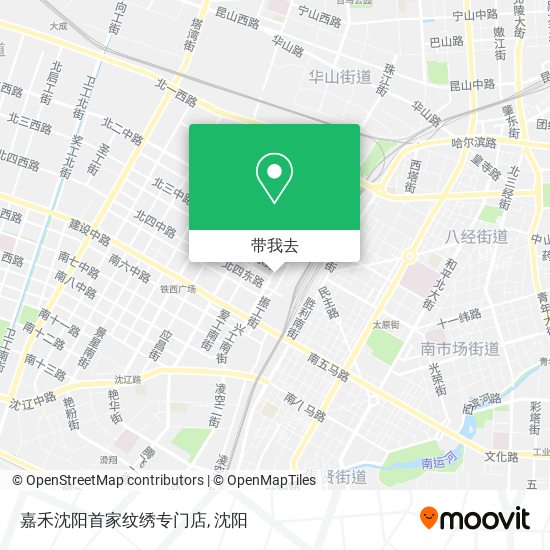 嘉禾沈阳首家纹绣专门店地图