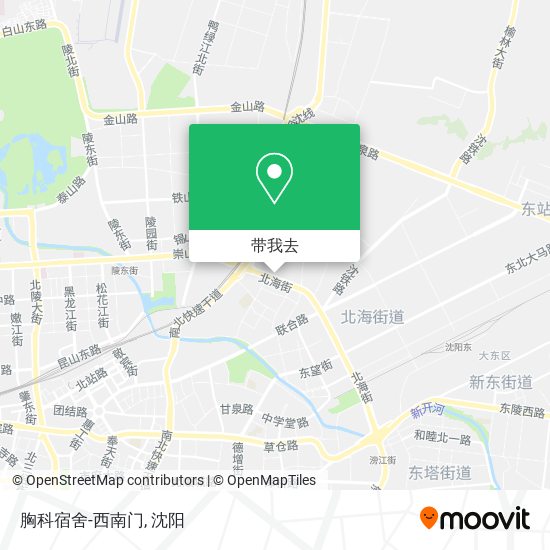 胸科宿舍-西南门地图