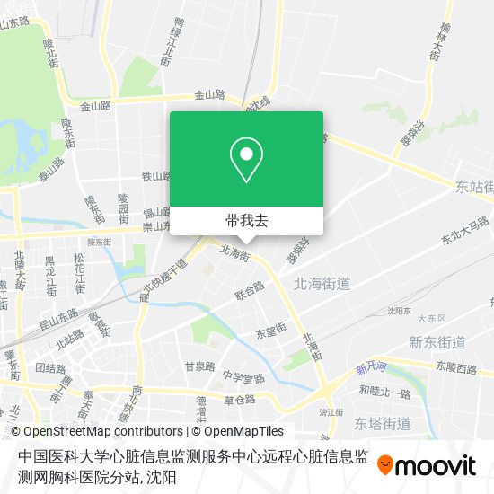 中国医科大学心脏信息监测服务中心远程心脏信息监测网胸科医院分站地图