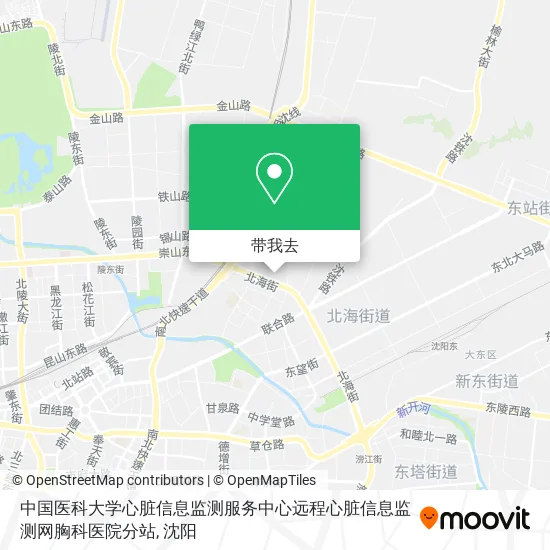 中国医科大学心脏信息监测服务中心远程心脏信息监测网胸科医院分站地图