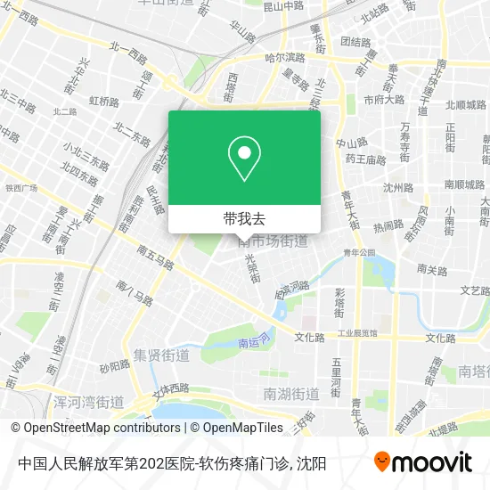 中国人民解放军第202医院-软伤疼痛门诊地图