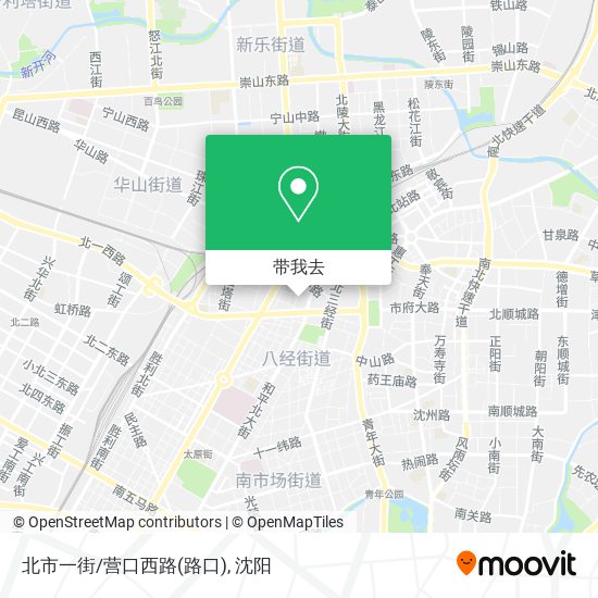 北市一街/营口西路(路口)地图