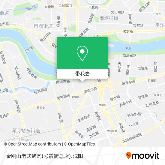 金刚山老式烤肉(彩霞街总店)地图
