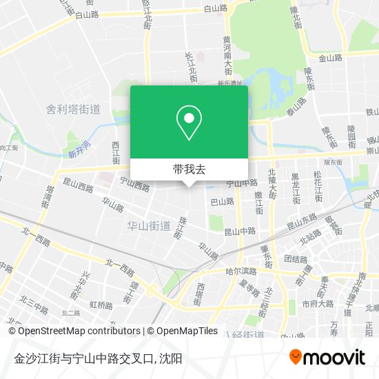 金沙江街与宁山中路交叉口地图