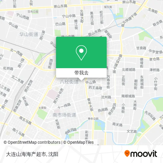 大连山海海产超市地图