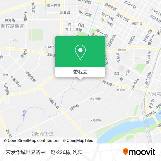 宏发华城世界碧林一期-226栋地图