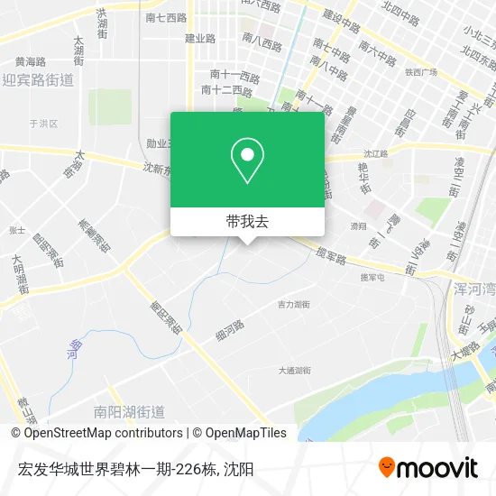 宏发华城世界碧林一期-226栋地图
