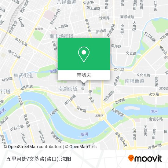 五里河街/文萃路(路口)地图