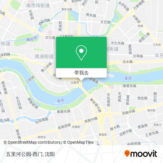 五里河公园-西门地图