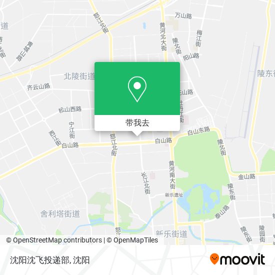 沈阳沈飞投递部地图