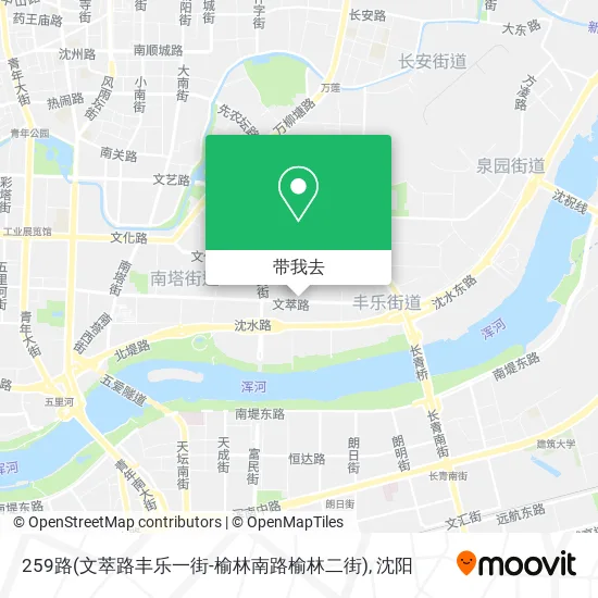 259路(文萃路丰乐一街-榆林南路榆林二街)地图