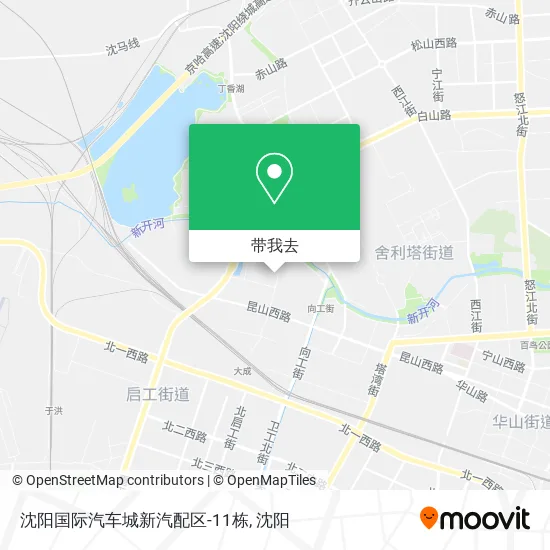 沈阳国际汽车城新汽配区-11栋地图
