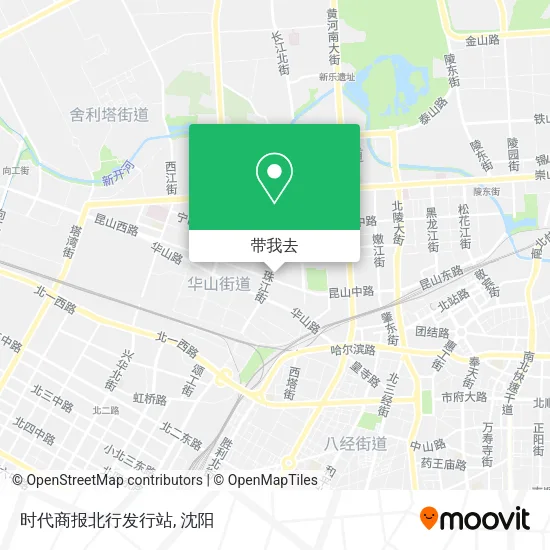 时代商报北行发行站地图