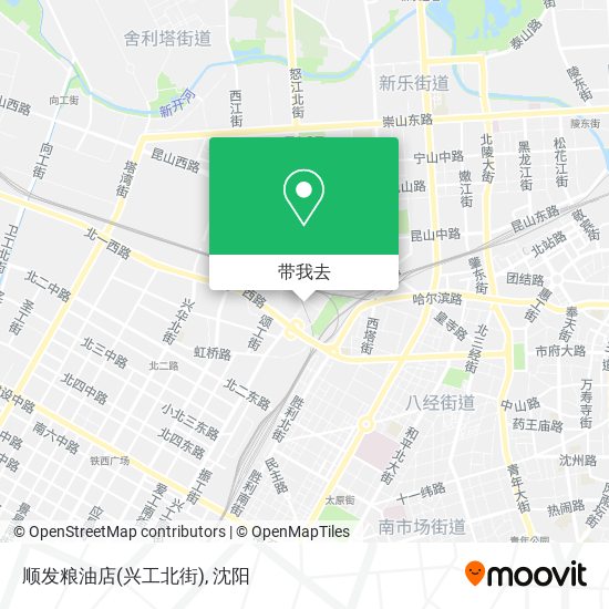 顺发粮油店(兴工北街)地图