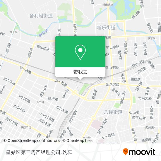 皇姑区第二房产经理公司地图