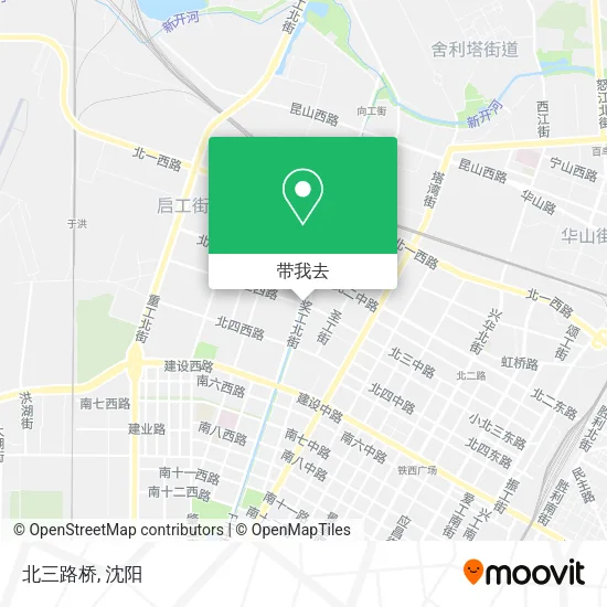 北三路桥地图