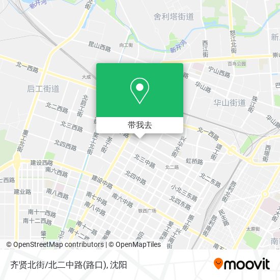 齐贤北街/北二中路(路口)地图