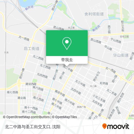 北二中路与圣工街交叉口地图