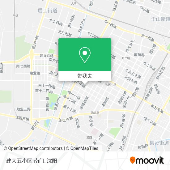 建大五小区-南门地图