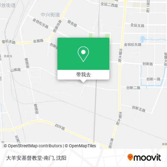 大羊安基督教堂-南门地图