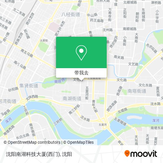 沈阳南湖科技大厦(西门)地图