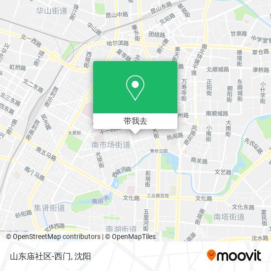 山东庙社区-西门地图