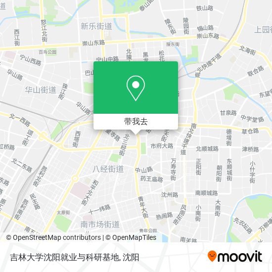 吉林大学沈阳就业与科研基地地图