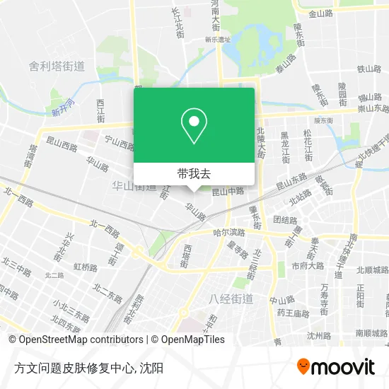 方文问题皮肤修复中心地图