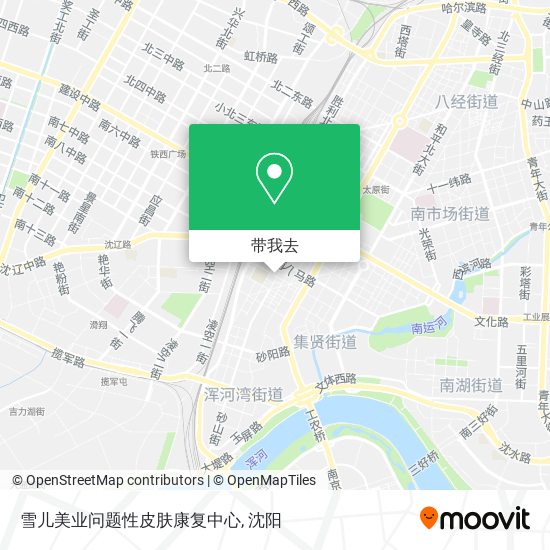 雪儿美业问题性皮肤康复中心地图
