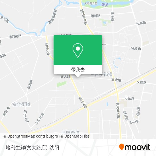 地利生鲜(文大路店)地图