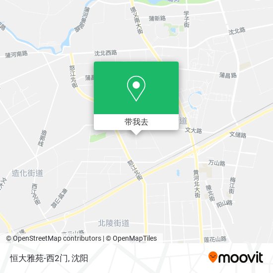 恒大雅苑-西2门地图